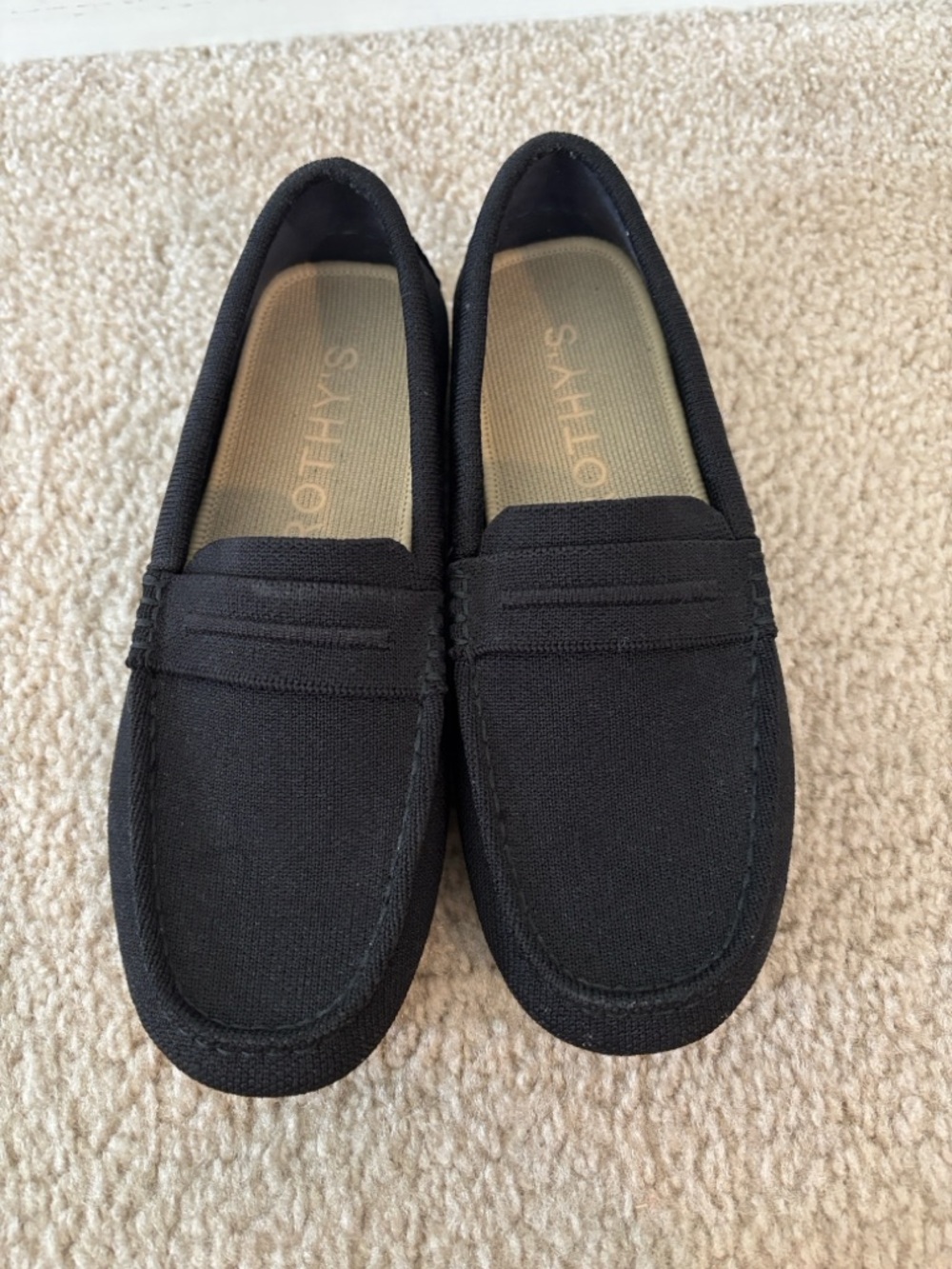 Rothy’s Black Slip-on driver Loafers